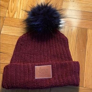 Love Your Melon Cuffed Pom Beanie